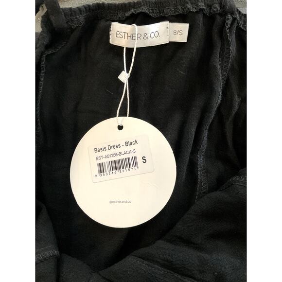 Esther and Co. Black Dress With Buttons brand new with tags - Picture 3 of 3